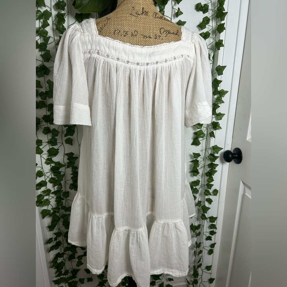 Free People Cream Lace-Trimmed Dress - Picture 3 of 6